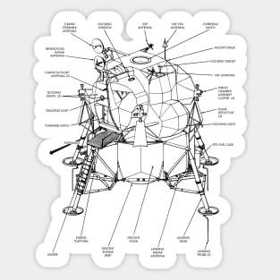 The Lunar Module Sticker